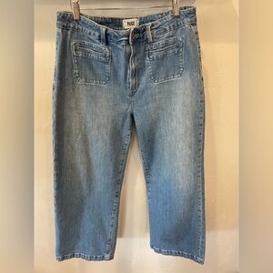 Paige “Nellie” mid-rise cropped culottes with front patch pockets retail $138